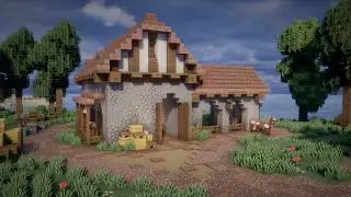 Minecraft: How to build a Medieval Horse Stable | Minecraft Tutorial