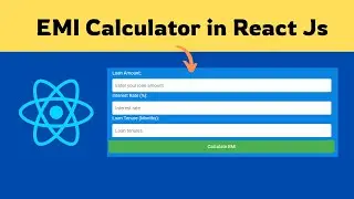 #43 React js Challenge Day 43 | emi calculator using react js
