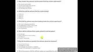 Video Questions 1 Ace