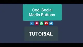 Animated Social Media Buttons With HTML&CSS
