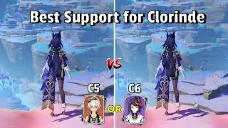 Bennett vs Kujou Sara - Who is Best Support for Clorinde - [ Genshin Impact ]