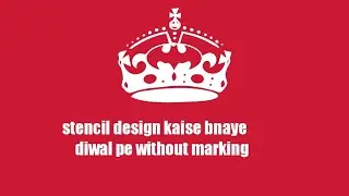 stencil wall design bina marking ke kaise banye 🏠