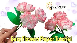 DIY Paper Flowers || How to Make Super Easy Flowers From Napkins Paper