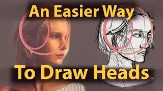 The secret to drawing heads at any angle (Beginner Friendly)