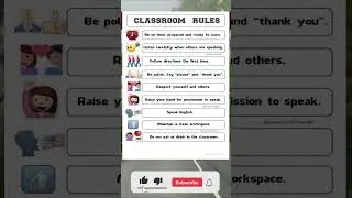 Classroom Rules #classroomrules #shortsvideo #youtubeshorts #ytshorts #feedshorts #feedback