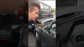 Пьяная немка за рулем)))