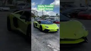 Verde Scandal Aventador Super Veloce