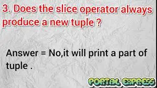 Does the slice operator always produce a new tuple ?