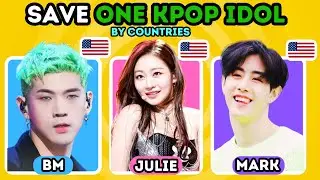 SAVE ONE KPOP IDOL: SAME COUNTRY EDITION! 🎤💖(Save Your Favorite K-Pop Idol) KPOP GAME 2024