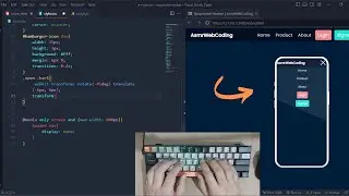 ASMR Programming - Responsive Navigation Bar with Mobile Menu using HTML & CSS
