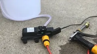 Testing Portable 12v Car Washer