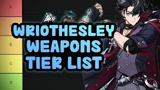 Wriothesley Weapons (Catalysts) Tier List | Genshin impact 4.1