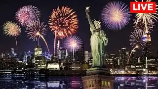 LIVE: New York New Year 2025 Fireworks and Ball Drop | Happy New Year