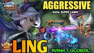 Aggresive Play Ling Street Punk  - Top 1 Global Ling By ʜɪᴛᴍᴀɴ . - MLBB
