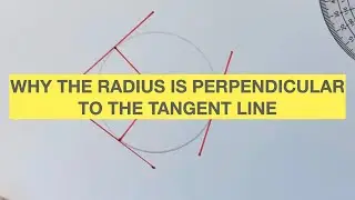 Why the radius and tangent are always perpendicular.
