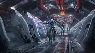 Sсi Fi Corridor [Blender ZBrush Octane] Concept art timelapse