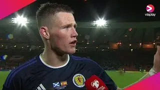 Scotland's Scott McTominay reacts to 2-0 win over Spain and his two goals