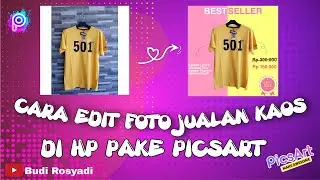 Tutorial Edit Foto Produk Kaos Pake Picsart Gampang Banget #editingpicsart #picsart
