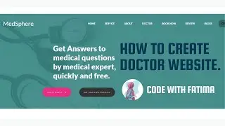Building a Modern Doctor Appointment Website | HTML & CSS Tutorial