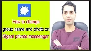 How to change group name and photo on signal private messenger