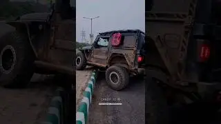 Thar Vs Divider 😨 #shorts #modified #thar #carslover