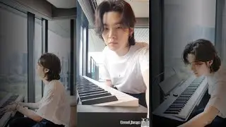 Suga plays the piano update on instagram #suga #yoongi #bts