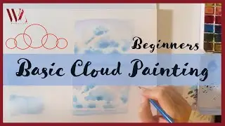 How to Paint Clouds with Watercolors for Beginners- Windy Shih