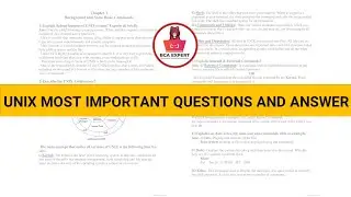 UNIX MOST IMPORTANT QUESTIONS AND ANSWER | KUD | previous year question with answer papers 2022
