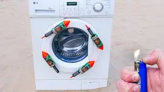 EXPERIMENT: Washing Machine vs XXL Rocket