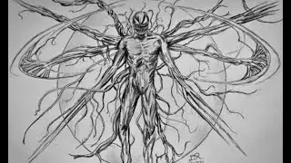 Drawing Carnage from Venom: Let There Be Carnage - Time-lapse