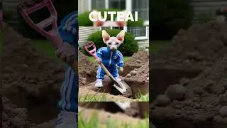 Son💙🆚🖤Dad#cat #ai #aicat #cute