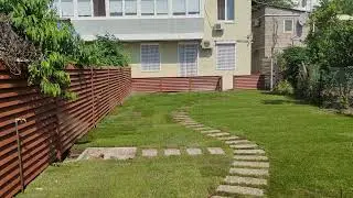 создание шаговой дорожки в газоне