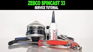 Zebco 33 Classic Spincast - How to COMPLETELY take apart, service & reassemble. Fishing reel repair