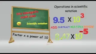 8.6 How to add, subtract, multiply and divide scientific notation.