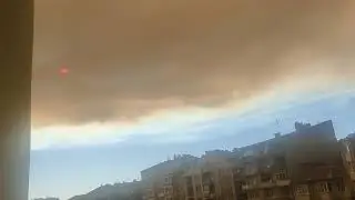 Bolu'daki Yangının Dumanı Eskişehir'e kadar Ulaştı