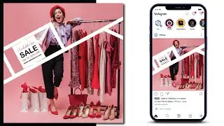 social media post design for ads in illustrator