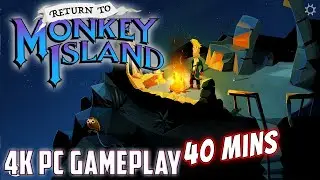 Return to Monkey Island 2022 4K PC Gameplay : first 40 minutes