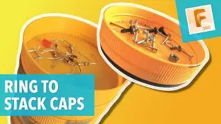 RING TO MAKE NUTELLA/PEANUT BUTTER CAPS STACKABLE - Fusion 360 project