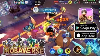 MobaVerse gameplay - day and night cycle 5v5 MOBA game walkthrough Android iOS