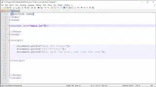JavaScript Tutorial - 5 - External JS File & Inline JS Code