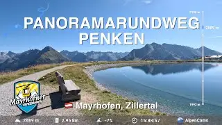 Mayrhofen Penken - Panoramarundweg & Penkenjoch - Walking Tour 4K