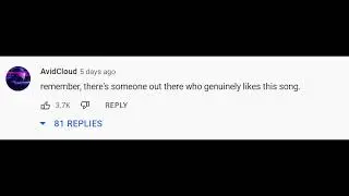 Sweet Caroline remix but with comments