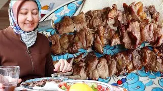 DONER KEBAB's Early Form: Cağ Kebabı / Regional Food: Eastern Anatolia Region ERZURUM CITY
