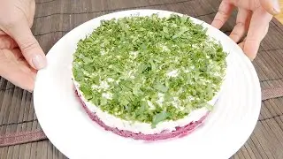 Салат с курицей и свеклой