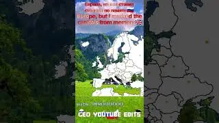 Europe, but I marked the capitals from memory #europe #capitals #shorts #mapping #geo #countries