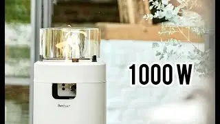 Enders Nova LED M Feuerstelle, Schönheit in Gold Beige