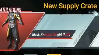 NEW SUPPLY CRATES | New supply crate pubg mobile | Black Racecar Knight Set | Supply crate Pubg |