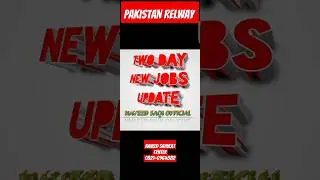 Pakistan Railway Jobs #educationnews #newupdate #newjobs #army #railway #shorts