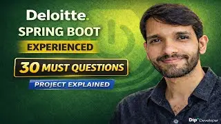 Deloitte Spring Boot Interview Questions for Experienced (30 MUST Questions + Project Explained)