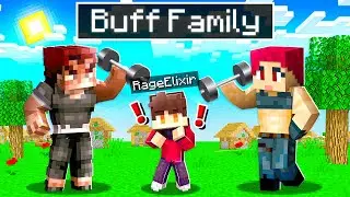 Adopted By a BUFF FAMILY in Minecraft!